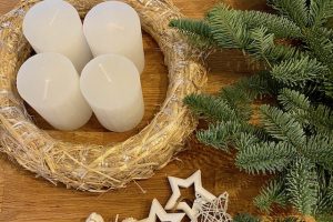 DIY Adventskranz binden Material